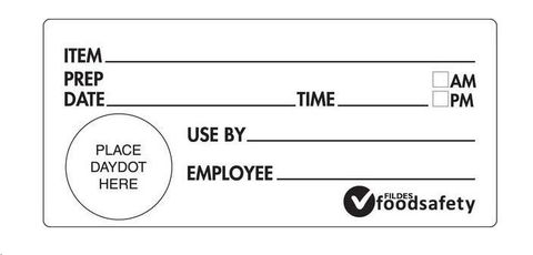 Labels Remopvable "Use By" white/black print 102mm (L) 47mm (W)