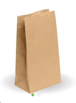 Paper Bag 6 Block Bottom self opening brown 270mm (L) 150mm (W) +90mm (G)