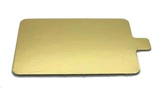 Tab Board rectangular gold 130mm x 60mm pkt 100