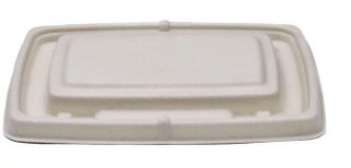 Tray Lids Food Service unhinged compostable pulp rectangle 230mm (L) 160mm (W) 12mm (H)