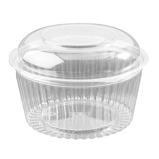 Shobowl hinged dome lid clear plastic round 175mm (D) 114mm (H)