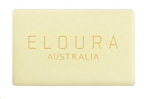 Eloura White Softening Soap bar 15g - in black cardboard box