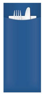 Cutlery Pouches Blue white 2ply  napkin ctn 1000