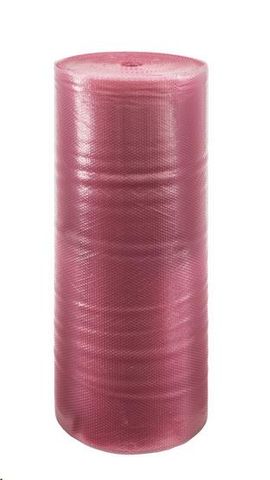 Bubblewrap antistatic pink 10mm Bubble 500mm (W) 100m roll