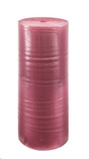 Bubblewrap antistatic pink 10mm Bubble 500mm (W) 100m roll