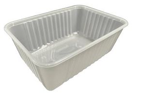 Containers Microwave and Freezer ribbeunhinged lid recyclable polypropylene rectangle 1000ml