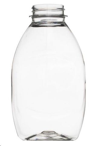 Bottles plastic squeeze clear 500ml 38mm (D) each