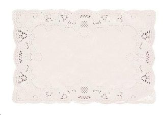 Doyleys lace biodegradable white paper rectangular 362x245mm