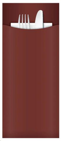 Cutlery Pouches Bordeaux 3ply white napkin ctn 250