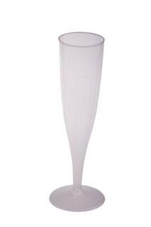 Champagne Flute clear plastic 135ml (10/pack) ctn 10