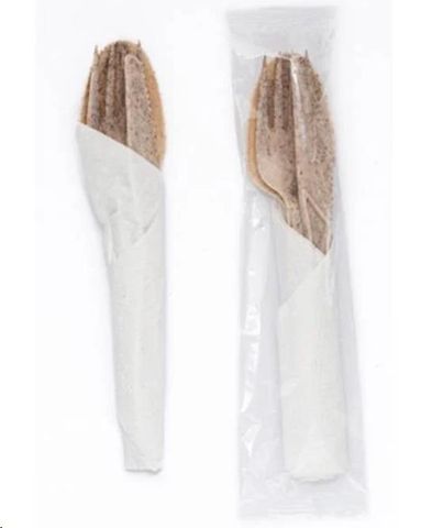 Cutlery Pouches Napkin/knife/fork agave recyclable ctn 300