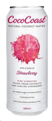 Coconut Water Cococoast Strawberry water 500ml ctn 24