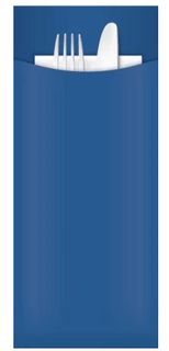 Cutlery Pouches Blue 3ply white napkin ctn 1000