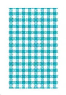 Greaseproof Gingham TEAL 310mm (L) 190mm (W) pkt 200
