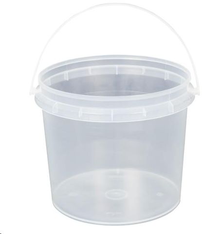 Pail Clear Plastic 2.2L T/E ctn 120 (sold per each)