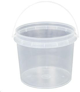 Pail Clear Plastic 2.2L T/E ctn 120 (sold per each)