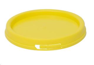 Food Pail Lid yellow tamper evident plastic ctn 120 (sold each)
