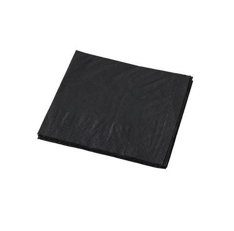 Napkins Cocktail 1/4 fold black 2ply