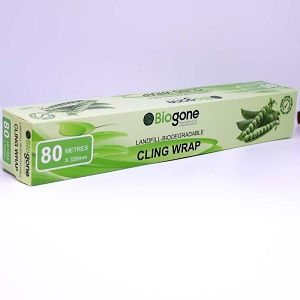 Cling Wrap zip dispenser landfill biodegradable clear plastic 330mm (W)