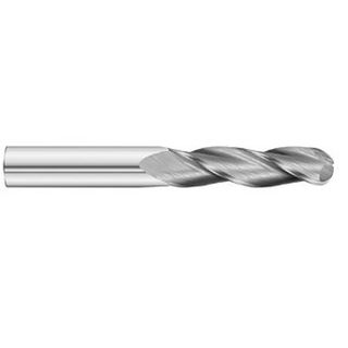 2.0mm Ball nose 3 Flute Uncoated Carbide Slot Drill - Garryson