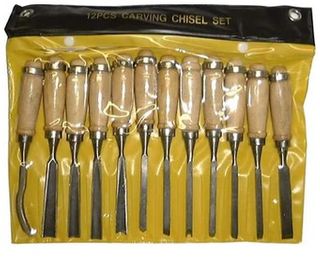 Carving Chisel Set 12 piece Roll