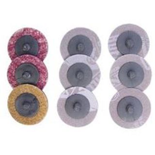 Air Sanding Pad Set 50mm 9 piece( Suits Die Grinder AR3028 )