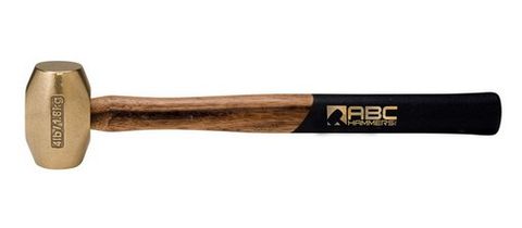 4 LB Non Spark Brass Hammer 18" Hickory Handle (USA) 50% OFF NORMAL LIST PRICE