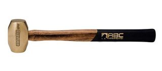 4 LB Non Spark Brass Hammer 18" Hickory Handle (USA)