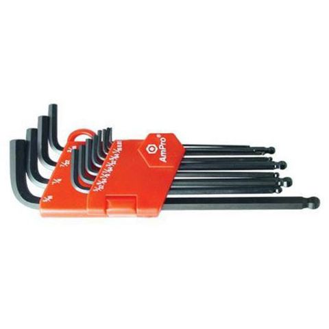 YATO Tamperproof Torx Set T10-T50 – 9-Piece Security Star Keys With Hole