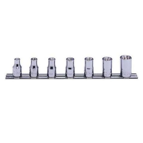 E10- E24 x 1/2" Drive 7 piece Internal Torx Socket Set on Rail - Koken