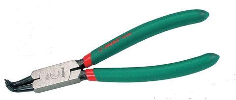 40-100mm 9"/210mm OAL Internal Bent Nose Circlip Pliers - Hans