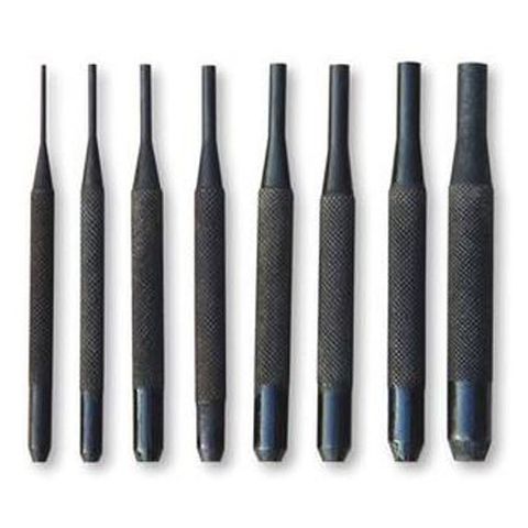 1/16'' - 5/16'' x 100mm Short Series Pin Punch Set 8 piece - Garvin