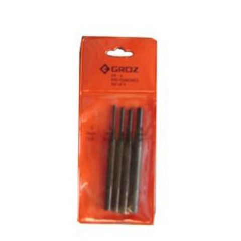 2-6mm Groz 4 piece Short Pin Punch Set