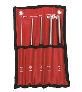 5 Piece Extra Long Pin Punch Set - Toledo