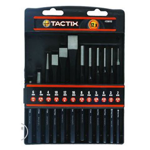 12 piece Punch & Chisel Set - Tactix 50% OFF NORMAL LIST PRICE