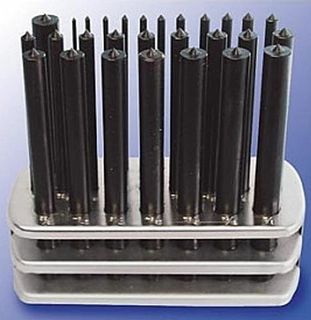 3/32"-17/32" 28 piece Imperial Transfer Punch Set