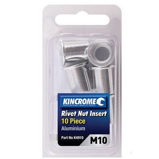 M8 Rivet Nut Aluminium Insert  - Packet 10 - King Chrome