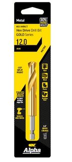 12.0mm Drill Impact Quickbit 1/4" hex Shank (C9QRM120)