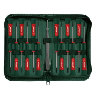 13 Pieces Precision Screwdriver Set complete with  Fabric Pouch- Hans