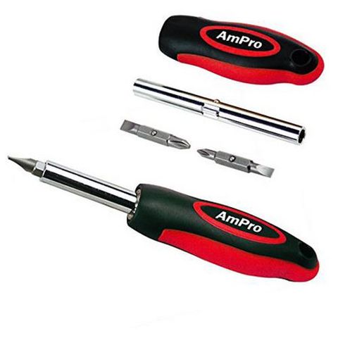 Ampro Screwdriver - Quick Change - 4 Tip