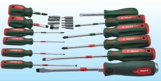 21 piece Screw Driver Set ABS Plastic Case -Hans