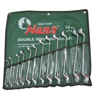 6mm 32mm 75deg 8 piece Double Ring Wrench Set - HANS