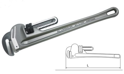 36"/900mm Aluminium Pipe Wrench - Hans