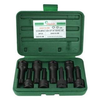 6mm - 18mm x 1/2" Dr XZN Impact Bit 8 pc Socket Set - Hans Tools