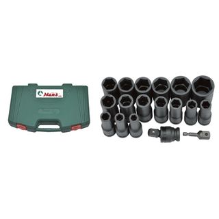 10mm - 30mm x 1/2" Dr 18 pc Deep Impact Socket Set  in ABS Case - Hans Tools