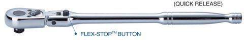 3/8" Drive  Flexi Head complete with stop button Ratchet Handle - HANS