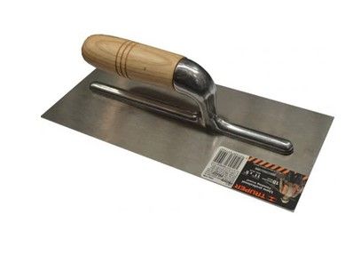 275 x 127mm Steel Finishing Trowel - Wooden Handle - Truper