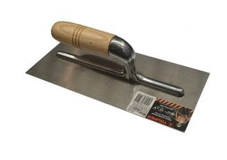 275 x 127mm Steel Finishing Trowel - Wooden Handle - Truper