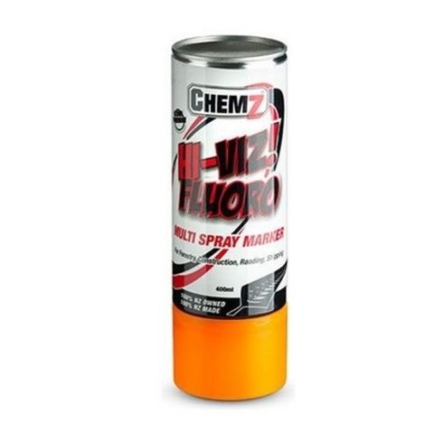 Orange  Hi-Viz Fluro Aerosol 400ml - Chemz