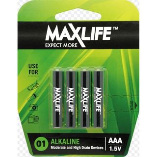 AAA' Max Long-Life Battery Alkaline Packet 4